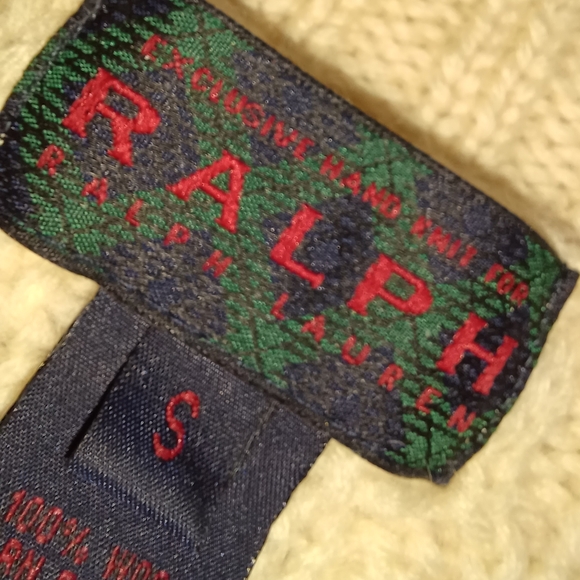 Ralph Ralph Lauren Hand Knit Cozy Cable Knit Turtleneck Sweater - Cream - Picture 11 of 14